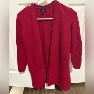 Talbots Red 100% Pure Merino‎ Wool Size XS See Photos